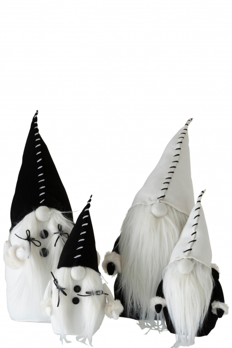 Set 2 figurine asortate, Textil, Alb , 18x30x47 cm [2]