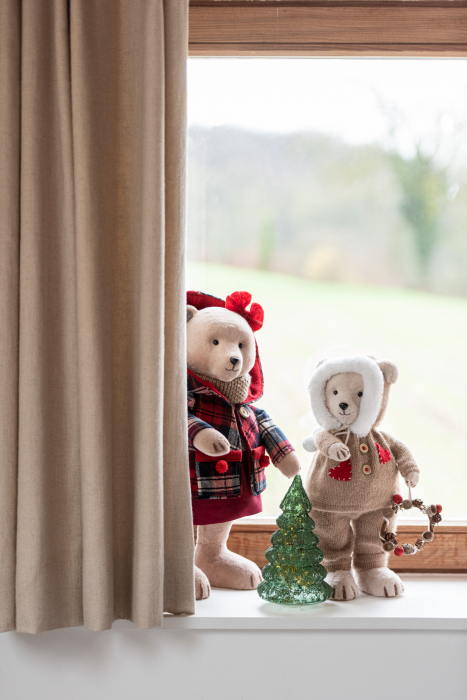 Set 2 figurine Bear Standing Boy/Girl, Fibre sintetice, Multicolor, 20x16x40 cm [2]