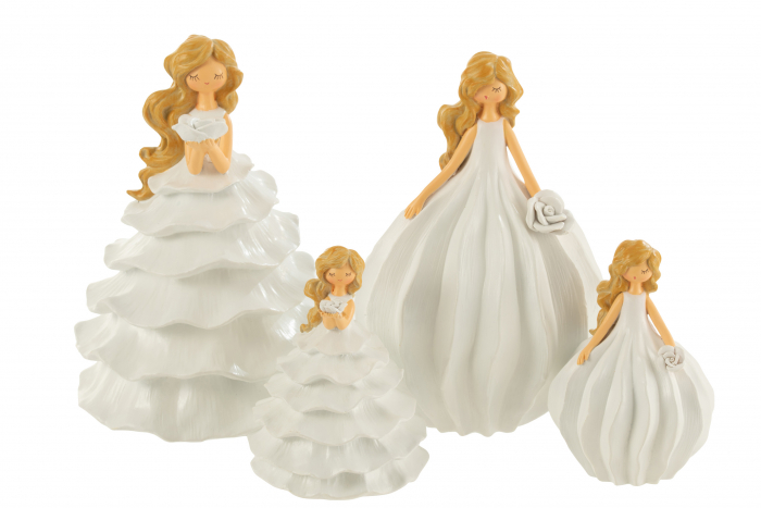 Set 2 figurine Bride, Rasina, Alb, 16x16x25 cm [2]