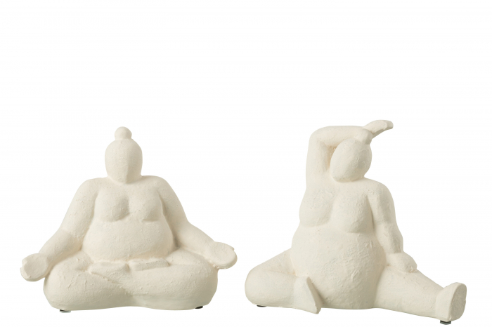Set 2 figurine, Ceramica, Bej, 21x10x17.5