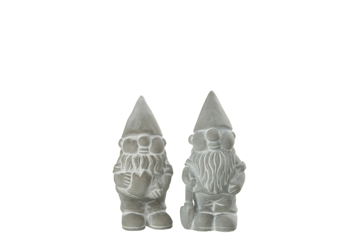 Set 2 figurine, Ceramica, Gri, 10x8.5x19 [1]