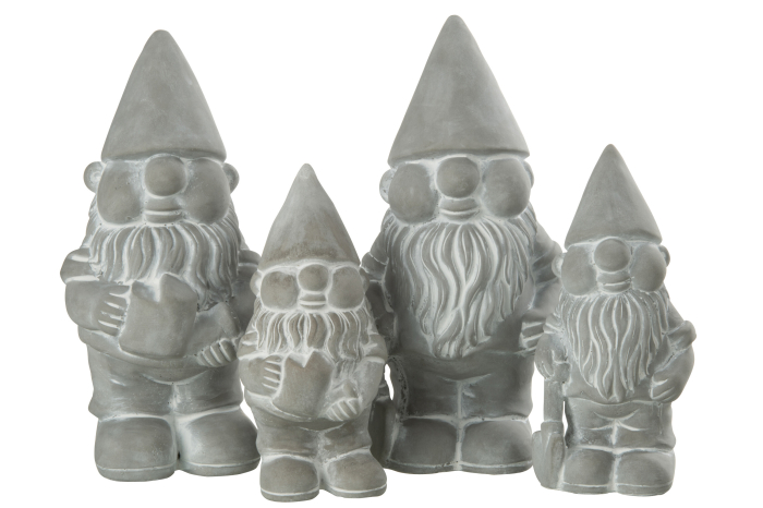 Set 2 figurine, Ceramica, Gri, 14x13x26 [2]