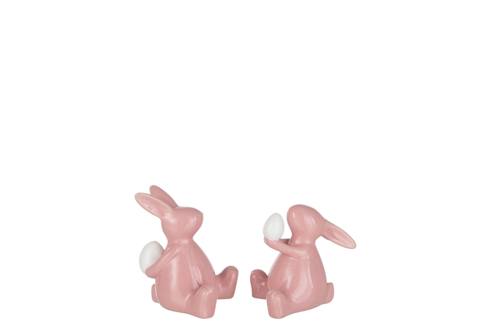 Set 2 figurine, Ceramica, Roz, 10x9x10 [1]
