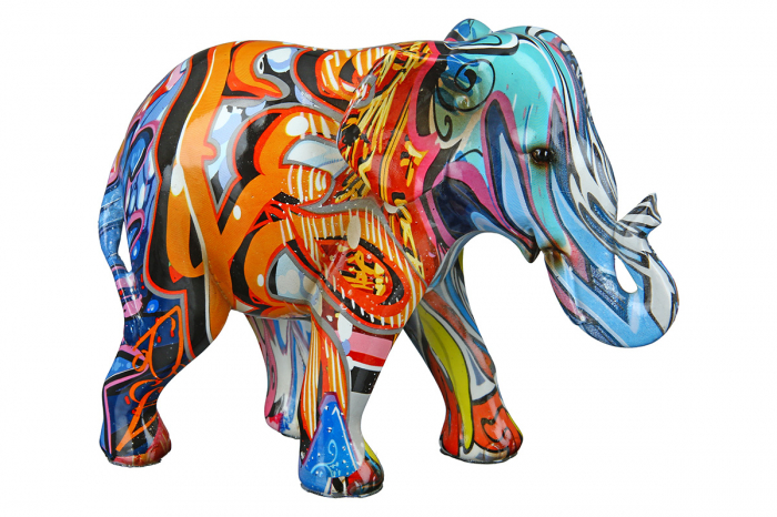 Set 2 figurine Elephant Pop Art, Rasina, Multicolor, 17x13x7 cm [2]