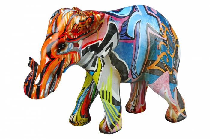 Set 2 figurine Elephant Pop Art, Rasina, Multicolor, 17x13x7 cm [3]