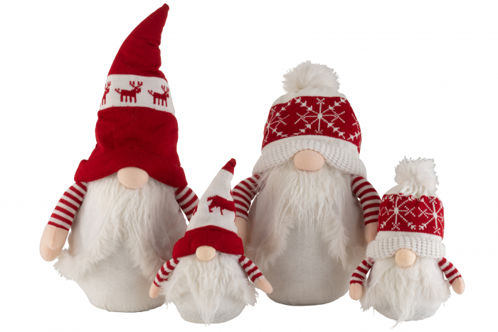 Set 2 figurine Gnome, Fibre sintetice, Maro, 29x19x64 cm [2]