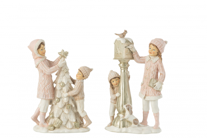 Set 2 figurine Kids Xmas Tree, Rasina, Multicolor, 12.5x12.5x21 cm [1]