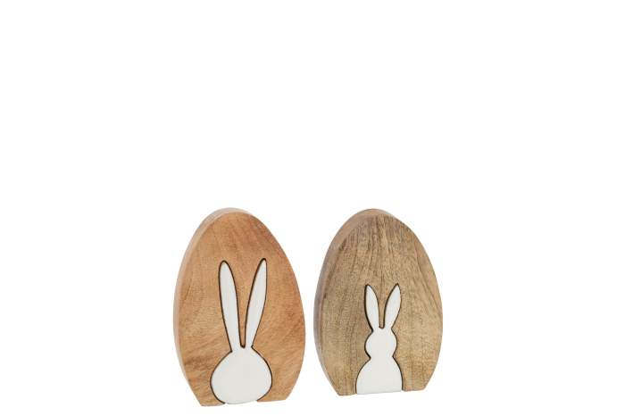 Set 2 figurine, Lemn, Alb, 9x2.5x13 [1]