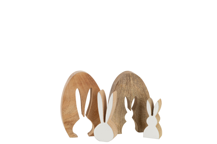 Set 2 figurine, Lemn, Alb, 9x2.5x13 [2]