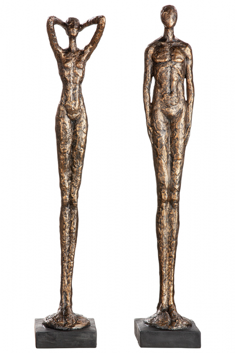 Set 2 figurine Millenium, Rasina, Auriu, 14x14x79 cm [5]