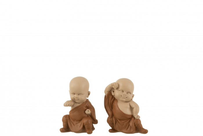 Set 2 figurine Monk, Rasina, Maro, 8x8x11 cm