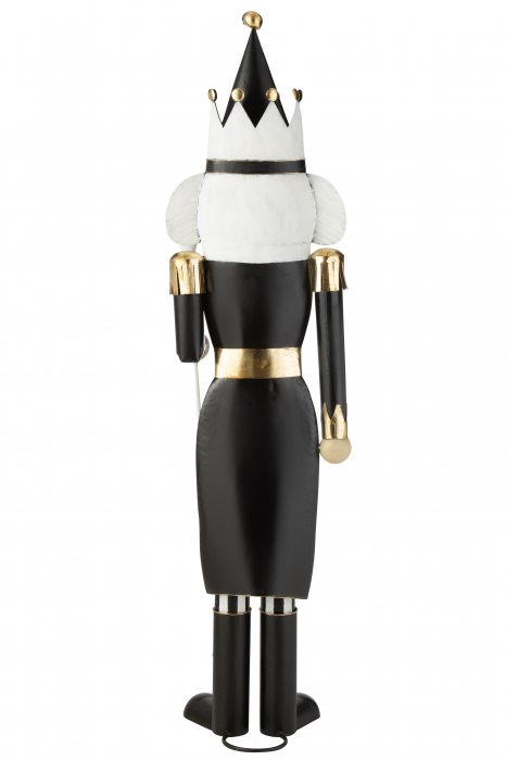 Set 2 figurine Nutcracker,metal, alb-negru, 166 cm/106 cm [3]