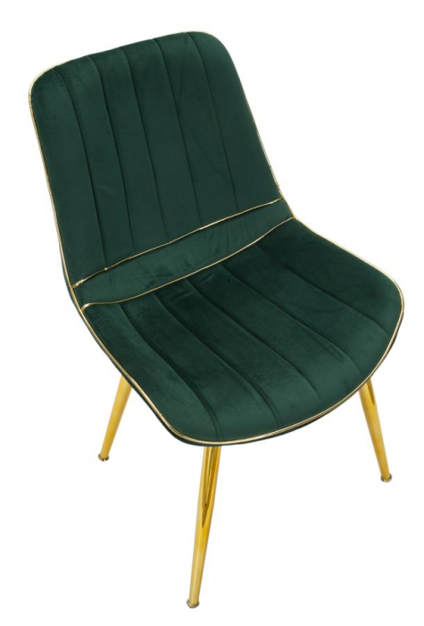 Set 2 scaune PARIS verde/auriu (cm) 51X59X79 [5]