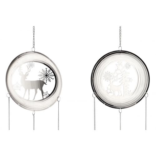Set 2 ghirlande Dream Catcher, Otel, Argintiu, 0.5x18x80 cm [2]