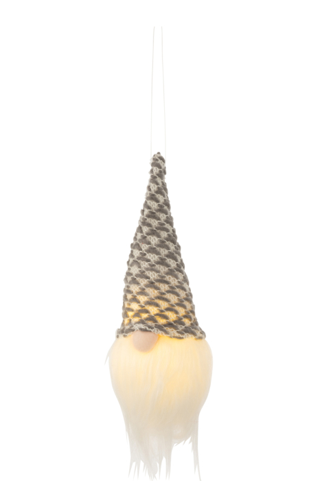 Set 2 ghirlande Santa LED, Textil, Gri, 12x8x14 [2]