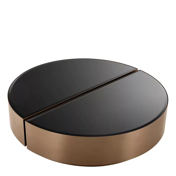 Măsuță de cafea, Astra finisaj cupru set de 2, Dims: L. 120 | W. 60.5 | H. 29  (CM) [4]