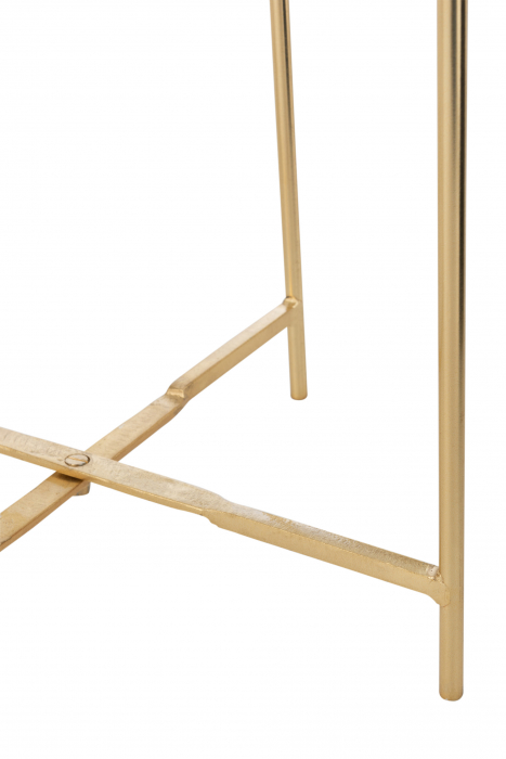 Set 2 masute Obi, Metal, Auriu, 50x50x58 cm [5]