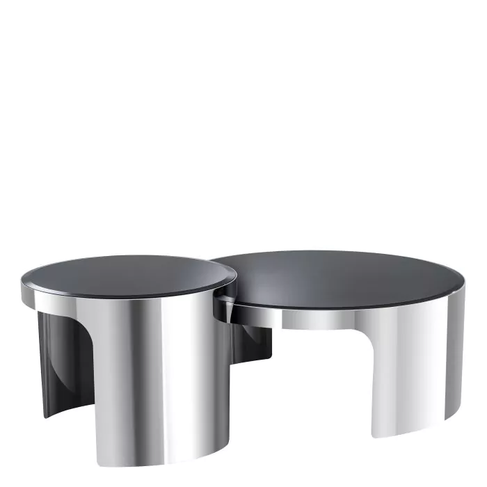 Măsuță de cafea, Piemonte lustruit set de 2 [3]