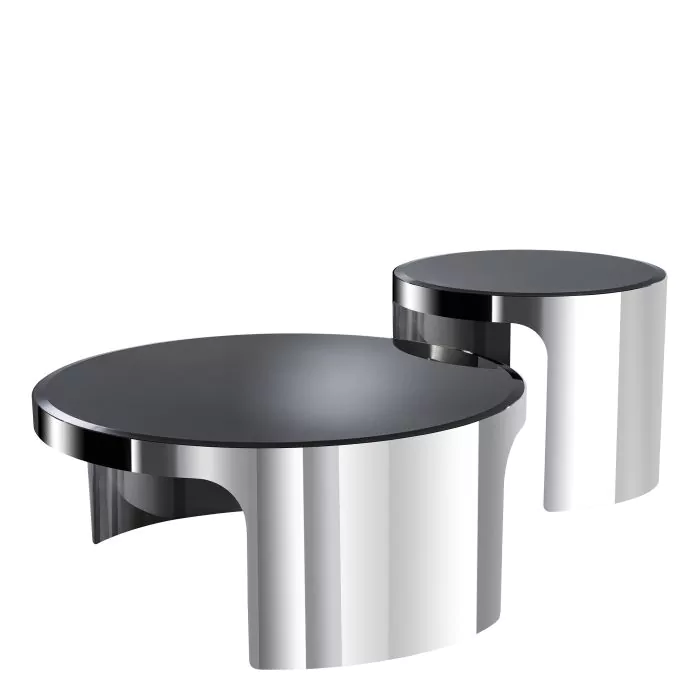 Măsuță de cafea, Piemonte lustruit set de 2 [2]