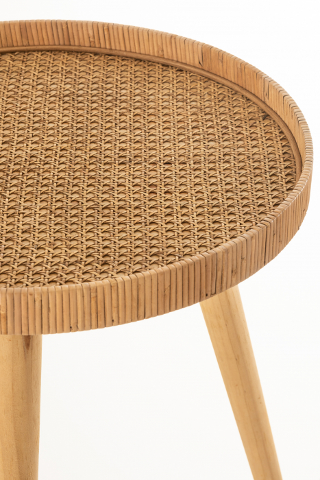 Set 2 masute, Ratan/Bambus, Natural, 51x51x54.5 cm [5]