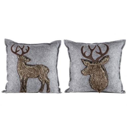 Set 2 perne Deer Plush, Panza, Multicolor, 16x45x45 cm [2]