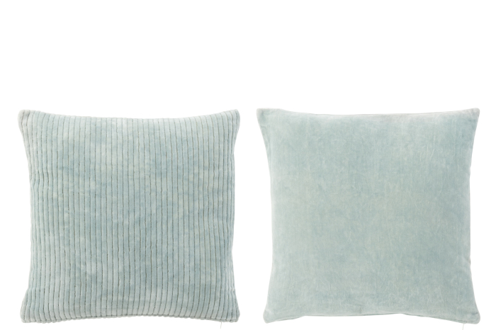 Set 2 perne, Textil, Albastru, 44x44x14 [1]