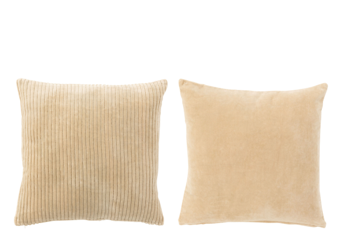 Set 2 perne, Textil, Bej, 43x45x10 [1]