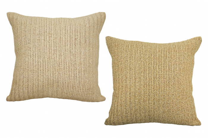 Set 2 pernite Natural, Panza, Maro, 45x45 cm [7]