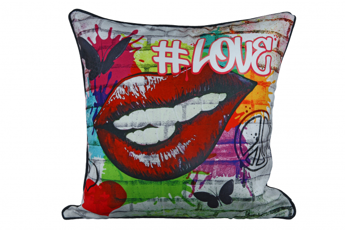 Set 2 pernite Street Art, Panza, Multicolor, 45x45 cm [7]