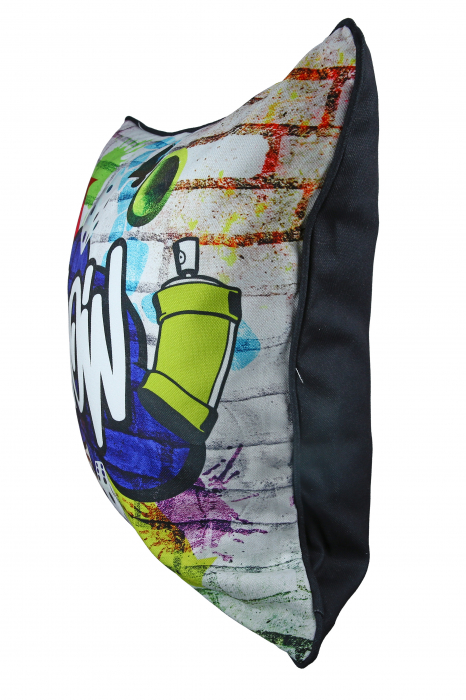 Set 2 pernite Street Art, Panza, Multicolor, 45x45 cm [4]