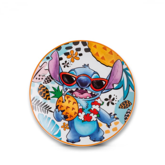 Set 2 piese, Farfurie, Stitch, Porțelan, alb, PU 3, D. 19 cm [1]