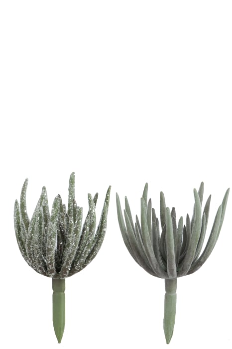 Set 2 plante artificiale, Material sintetic, Verde, 9x9x18 [1]