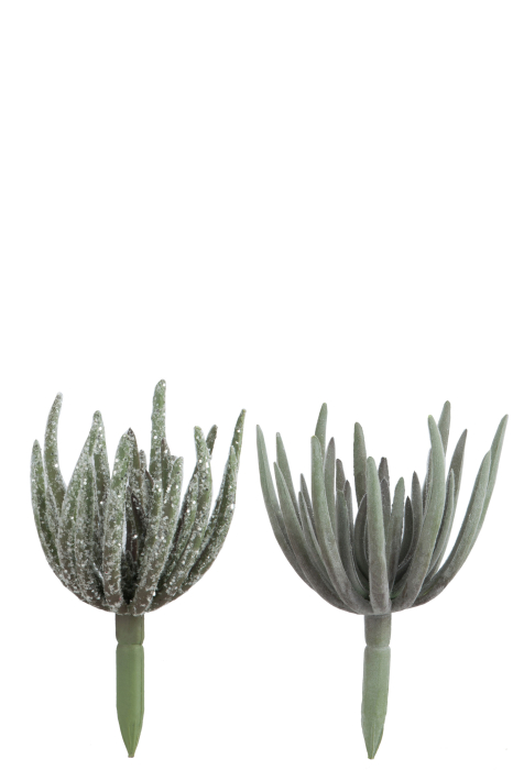 Set 2 plante artificiale, Material sintetic, Verde, 9x9x18 [1]