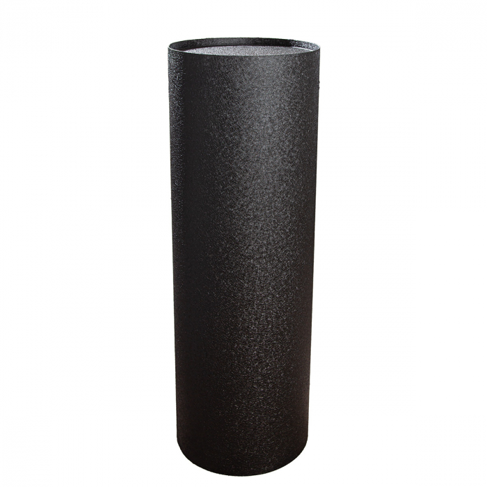 Set 2, Postament Decorativ, cilindrica, Basseterre, Fier, negru, crem, PU 1, H. 89,5 cm, D. 30,5 cm [3]