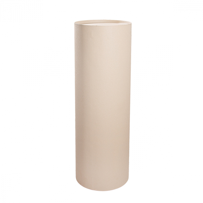 Set 2, Postament Decorativ, cilindrica, Basseterre, Fier, negru, crem, PU 1, H. 89,5 cm, D. 30,5 cm [2]