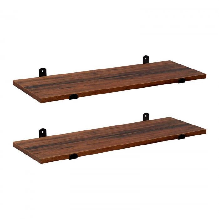 Set 2 rafturi pentru perete, MDF, 60x20x15cm [7]