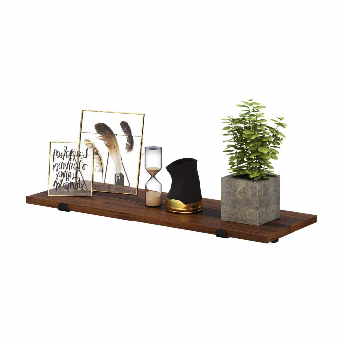 Set 2 rafturi pentru perete, MDF, 60x20x15cm [5]
