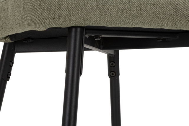 Set 2 scaune de bar Losanna, Lemn/Metal/Fibre sintetice, Verde/Negru, 108x52x59 cm [9]