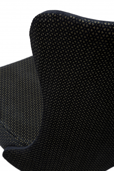 Set 2 scaune Mimoza, Fier/Lemn/Poliester, Negru/Auriu, 99x40x65 cm [3]