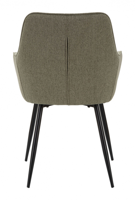 Set 2 scaune Vicenza, Lemn/Metal/Fibre sintetice, Verde/Negru, 85.5x58x63 cm [8]