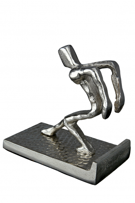 Set 2 suporturi carte Hold, Aluminiu, Argintiu, 16x18x8.5 cm [4]