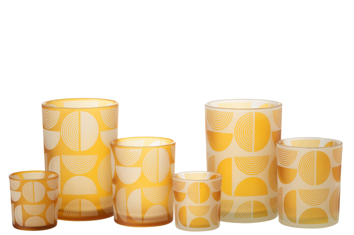 Set 2 suporturi lumanari, Sticla, Multicolor, 12x12x18 [5]