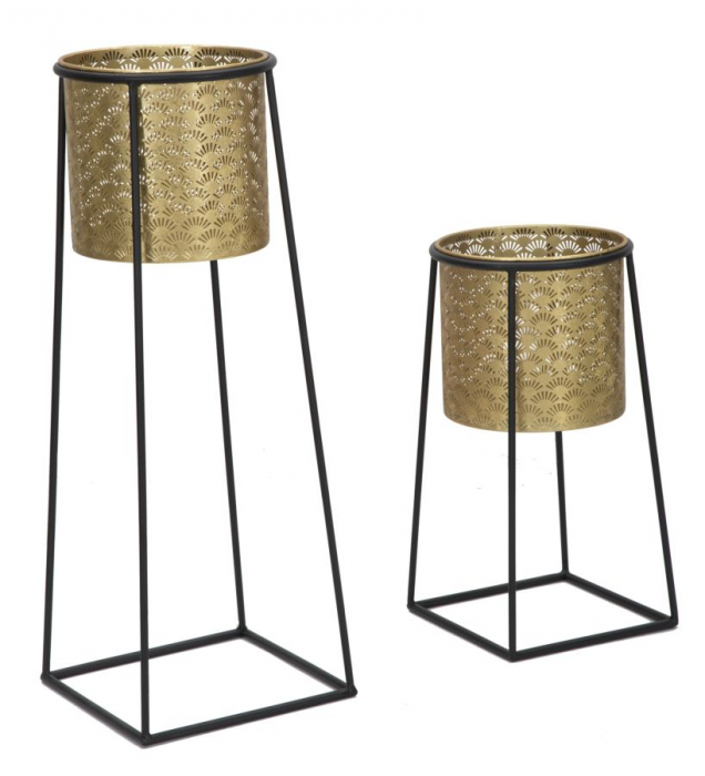 Set 2 suporturi pentru flori COUPLE (cm) Ø 26X70-23X45 [3]