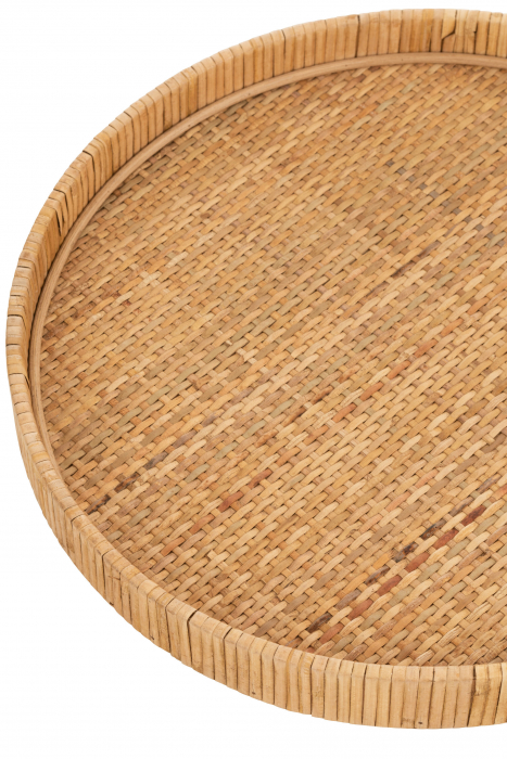 Set 2 tavi ratan, Fibre naturale, Natural, 40x40x6 [4]