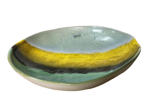 Set 2 vaze cu 1 farfurie DUBAI, ceramica, multicolor, 41/34/7.5 cm [5]