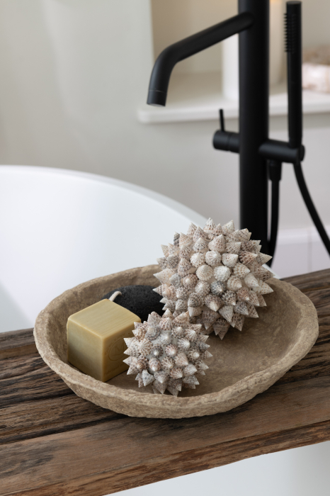 Set 3 boluri decorative, Hartie, Maro, 40x40x7.5 [5]