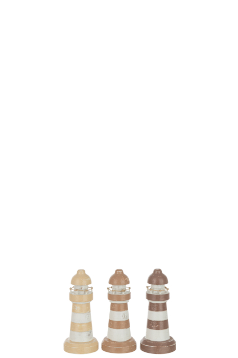 Set 3 decoratiuni, Lemn, Maro, 7x7x15.5 [1]