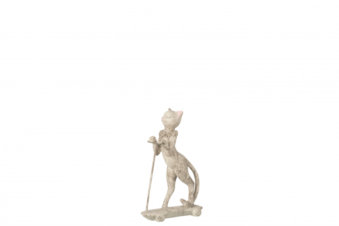 Set 3 figurine asortate, Compozit, Bej, 11.5x5x19 cm