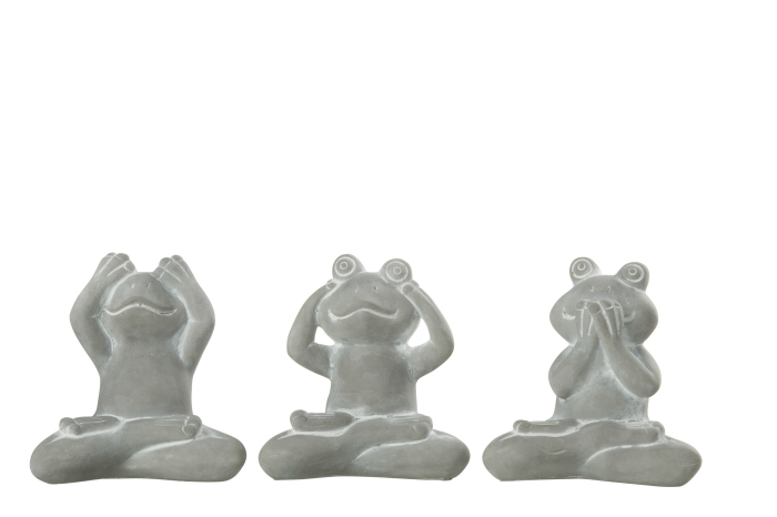 Set 3 figurine, Ceramica, Gri, 12.5x7.5x13 [1]