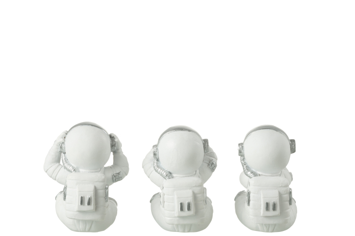 Set 3 figurine, Compozit, Alb , 8x7.5x10.5 [2]